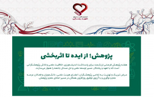 تبریک هفته پژوهش از سوی معاونت پژوهشی انستیتو قلب و عروق شهید رجایی